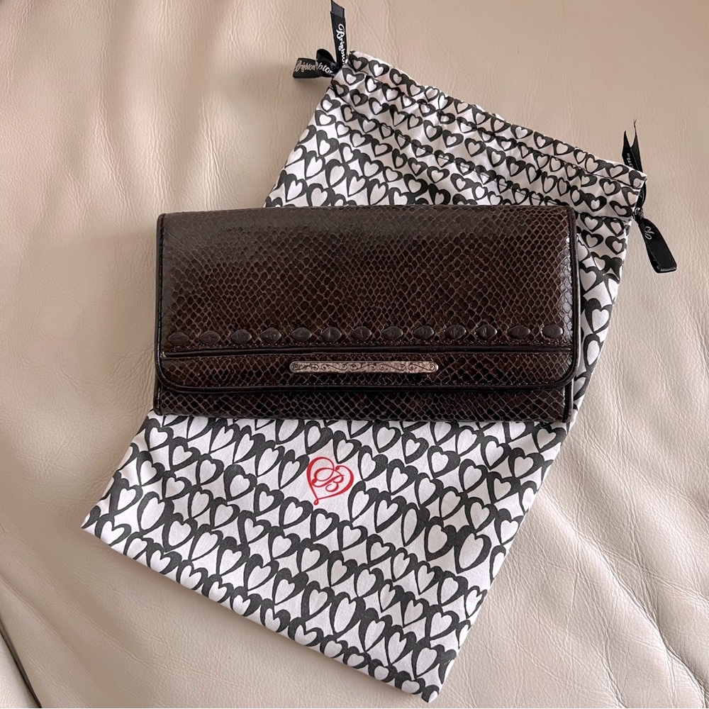 Brighton Brown Wallet with Dust Bag